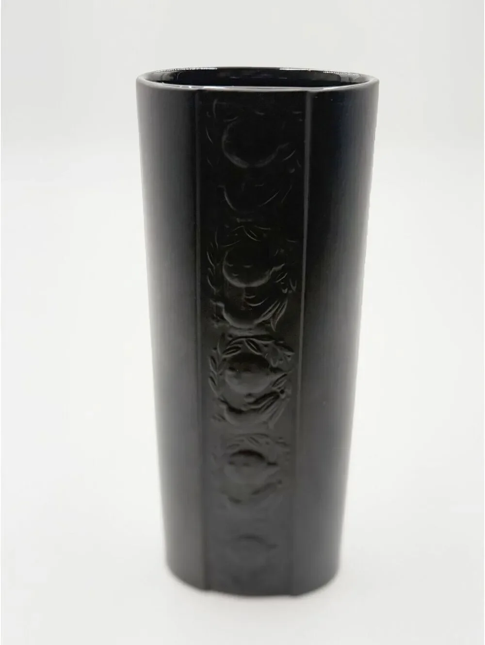 Vintage Rosenthal Studio Linie Porcelaine Noire Bjorn Wiinblad Black Faces Vase